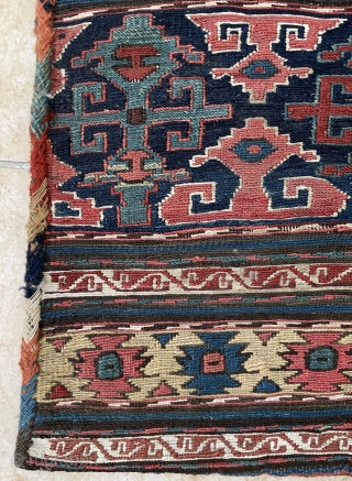 Shahsavan bag face size 38x38cm warp silk                          