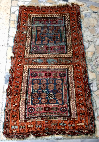 Anatolian Kurdish rug all are colors natural dyes size 220x123cm                       