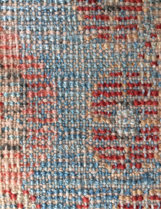 Yarkant fragmand carpet cotton on silk 17. Century size 142x102cm                       