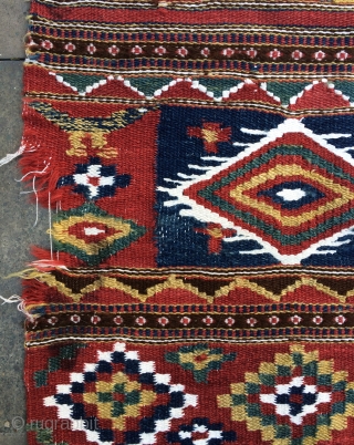 Balkan kilim all colours natural dyes size 220x112cm                         