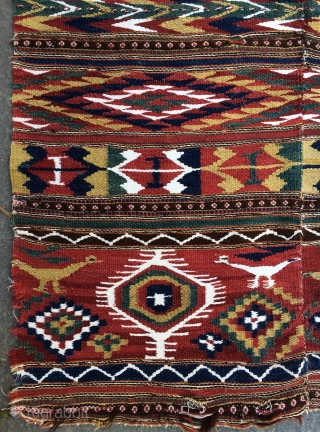 Balkan kilim all colours natural dyes size 220x112cm                         