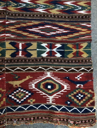 Balkan kilim all colours natural dyes size 220x112cm                         