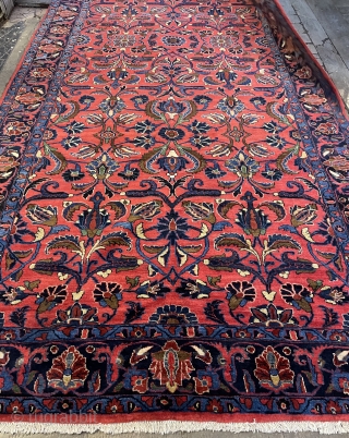 a very nice hamedan ermania baft carpet all colors natural dye  circa 1920s size 525x220cm                 