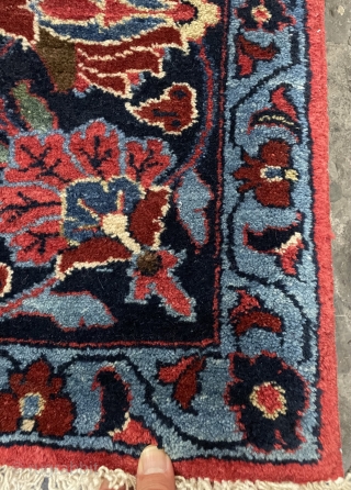 a very nice hamedan ermania baft carpet all colors natural dye  circa 1920s size 525x220cm                 