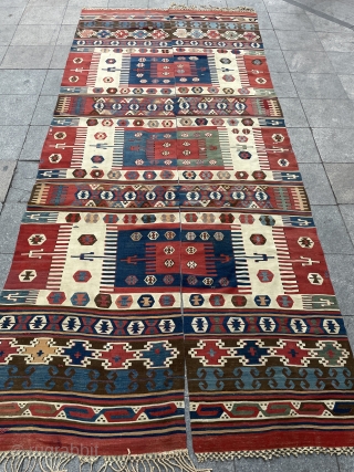 Very fine quality Anatolian kilim size 424x172cm                          