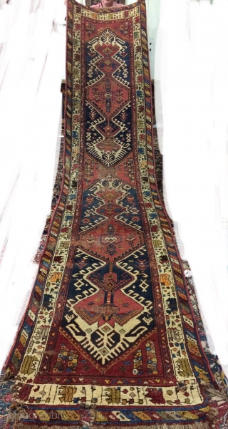 Persia  Kurdish runner carpet size 420x84cm
                          