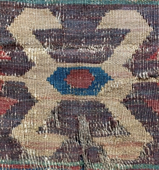 very old Caucasian fragmand kilim size 110x80cm                          