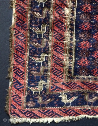 Beluch  carpet sofra all colors natural dyes size 90x74cm                       