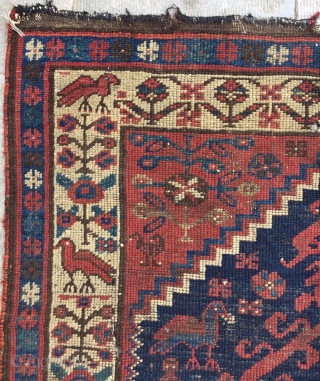 Persian Kurdish carpet size 113x107cm
                            