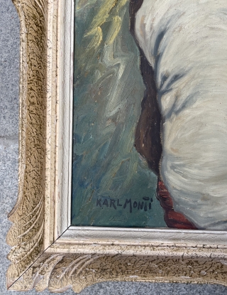 Karl Monti oil paintings size 87x75cm                           