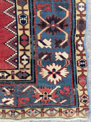Caucasian shirvan runner carpet size 330x100cm                           