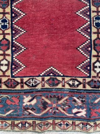 Caucasian shirvan runner carpet size 330x100cm                           