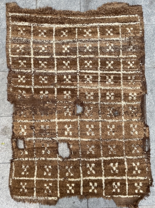 Anatolian Bozkır tulu,only camel and white wool size 176x120cm                        