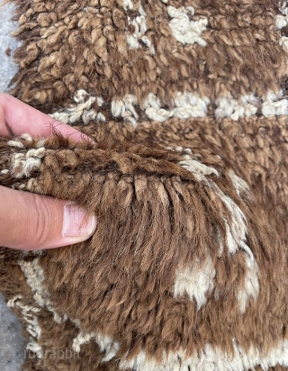 Anatolian Bozkır tulu,only camel and white wool size 176x120cm                        