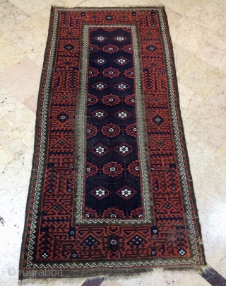 This Beluch belongs to the Arab tribe livin in the sardagh district in the city of khashmer in Persian.  size 198x103cm           