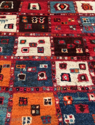 Qhasgai gabbeh 1950s size 153x130cm                            