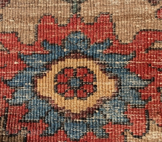 Very cute heriz or Bahsahis carpet , ground wool is camel wool, size 210x110cm                   