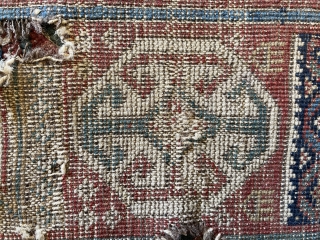  Caucasian shirvan fragmand carpet size 153x75cm                          