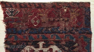 Rare Kurdish sumach fragmand size 36x24cmm                           