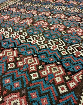 Kermanshah shirjan Kurdish kilim size 467x176 cm                          