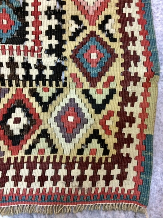 Kermanshah shirjan Kurdish kilim size 467x176 cm                          