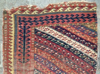 Shojbulahk Kurdish fragmand carpet size 250x95cm                           