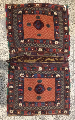 Rare Qhasgai saddle bag, one face bag size 64x80cm                        