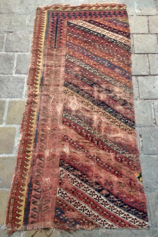 Shojbulahk Kurdish fragmand carpet size 250x95cm                           