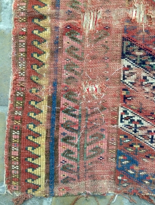 Shojbulahk Kurdish fragmand carpet size 250x95cm                           