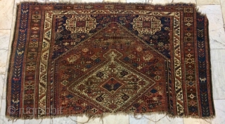 Rare Qhasgai fragmad carpet size 100x165cm                           
