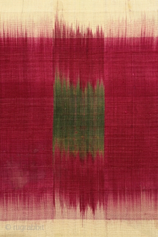 Uzbek Robe, Chapan
Uzbekistan, Central Asia
Early 20th century
Silk ikat
W: 59 in x H: 50 in :: 150 cm x 127 cm             