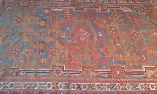 Qashgai rug poor condition 5.05'' X8.04''                           