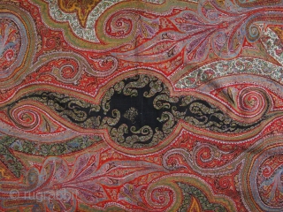 Exceptional antique Indian kani Kashmir Shawl 19 c. perfect condition .
Please check http://villa-rosemaine.com/en/bourse/pieces/kashmir-indian-kani-weave-shawl-around-1850                    