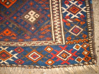 Big kurdish Jaff bag. Size: 118 x 82 cm. thin pile. Used.                     