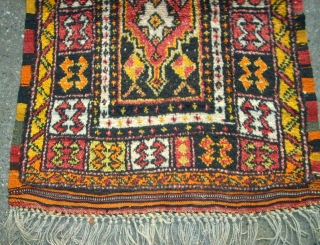 Old anatolian Yatak rug. Size: 89 x 145 cm. All original. Top condition. Full and high pile.                