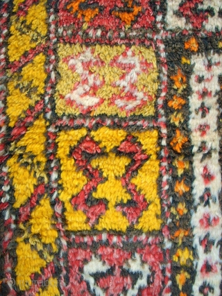 Old anatolian Yatak rug. Size: 89 x 145 cm. All original. Top condition. Full and high pile.                