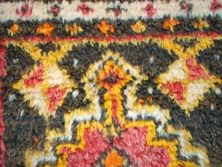Old anatolian Yatak rug. Size: 89 x 145 cm. All original. Top condition. Full and high pile.                
