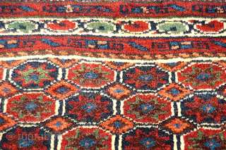 Veramin kurd Mafrash front. Size: 56 x 111 cm. Perfect. Good condition. One small repair.                  