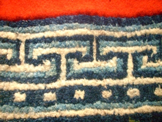 Small Tibetan rug - cushion. Size: 58 x 61 cm. Very good condition.                    