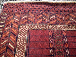 Wonderful turkoman Yomud Hatshlu carpet. Size: 149 x 103 cm. Fine knotting. Good condition. Perfect wool.                 