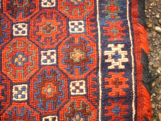 Great, old, big kurdish Khordjin. Size: 137 x 62 cm. Sumakh flatweave.                     