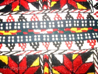 Old Usbek fine embroidery. Size: 24 x 48 cm. Very good condition. Nice colors.                   