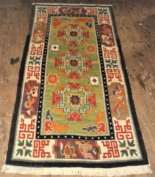 nice Tibet rug. Size: 91 x 178 cm. Perfect.                        