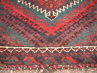 Interesting baluch Khordjin. Size: 135 x 61 cm. Good condition. Best wool.                     