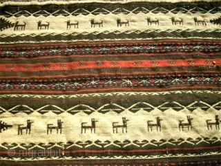 Baluch flatweave - Size: 71 x 87 cm. Very good condition.                      