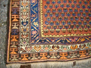 Old special runner. Size: 130 x 382 cm. Wool on wool. North-West Persia.                    