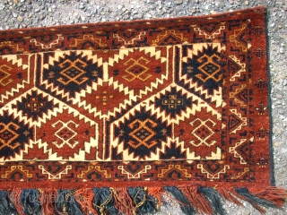 Very old and finest Ersari Torba! Size: 160 x 43 cm. Perfect condition. Great wool.                  