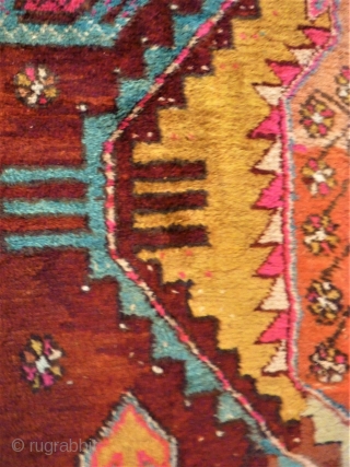 Anatol rug. Size: 121 x 241 cm. Used condition. Repairs. Dated.                      