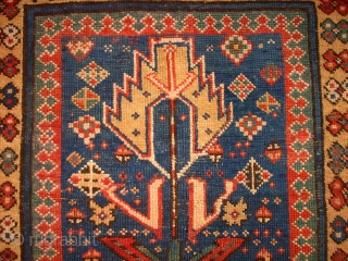 Special fine and very old caucasian rug. Maybe Kuba District. Size: 264 x 92 cm. Ends original and in a good condition. old repairs. Some used pile.      