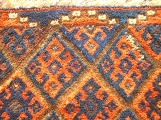 A very old kurdish piece. Size: 57 x 60 cm. Very fine knotting. Good condition.                  